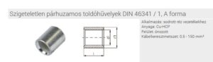 TOLDÓHÜVELY 0,5-1mm2 párhuzamos DIN46341