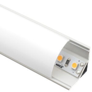 LED sarokprofil alp-006 alumínium fehér opál búrával 90°