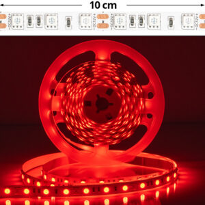 LED SZALAG 5050-60LED 11W IP20 PIROS LED 5050-60 12V SKU 212128