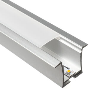 LED profilsín gipszkartonba 2m+opál alp-031 ezüst