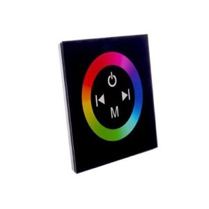 Fényerőszabályzó RGB vezérlő/kapcsoló 12A 12V DC fali