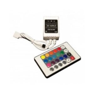 RGB vezérlő 24 gombos távirányító 6A 12V DC