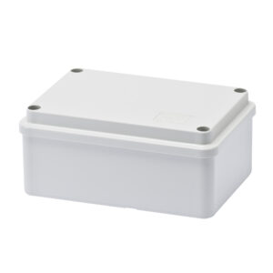 Kötődoboz 120x80x50mm falon kívüli, sima oldalú, IP56, csavaros fedél