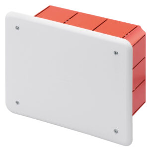 Kötődoboz süllyesztett téglafalba 160×130×70 IP40 fehér fedővel