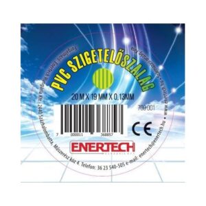 Szigetelőszalag 20x19mm zöld-sárga pvc