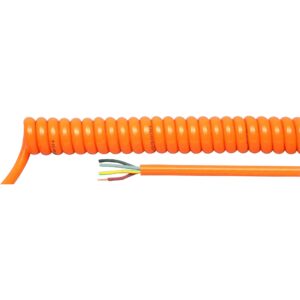 SPIRÁL KÁBEL 4x0,75 1-4m PUR H05B-Q ORANGE_!_!_