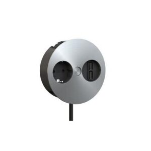 Asztalba sülly.elosztó 1da+2xusb bachmann 1xdugalj+2xusb +2mkábel