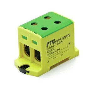 Fővezeték bekötő sorkapocs 2x 6-95mm2 zöld/sárga