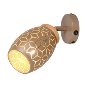 TRIO BIDAR spotlámpa 1XE14 10W LED kávébarna
