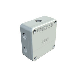 Kötődoboz B9/T 110x110x50mm falon kívüli IP67 csavaros fedél szürke
