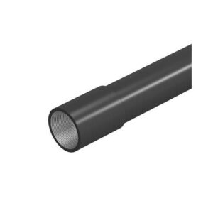 Acél páncélcső M63 3m fekete PES50 menetes véggel