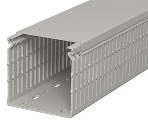 LK4/N kábelcsatorna perforált műanyag 80x80mm kőszürke 2m/db 8db/doboz