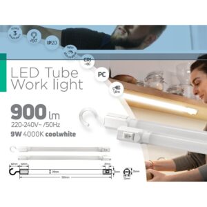LED KÉZILÁMPA 9W 4000K MULTIFUNKCIÓS 900lm IP20