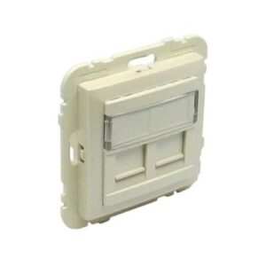 LOGUS dupla RJ45 fedél gyöngy csatlakozó nélkül