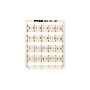 WSB jelölőkártya 5-17,5mm kapocs S gyári felirat:1-10/10x/