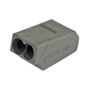 Vezeték összekötő2x1.0-2.5mm2 2 szürke