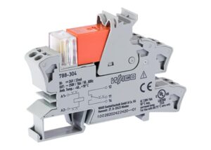 RELÉMODUL 24V DC, 1 VÁLTÓÉRINTKEZŐ PIROS ÁLLAPOTJELZÉS , HATÁRÁRAM 16A