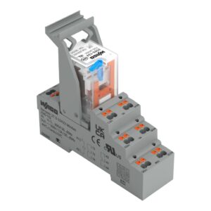 RELÉMODUL RELÉALJZAT+ALAPRELÉ 24V DC 2 VÁLTÓÉRINTKEZŐ 6A