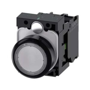 világító nyomógomb 3SU1102-0AB70-1BA0 24V 1NO