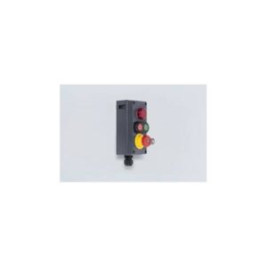 STAHL 8040/1380x- tokozott jelzőlámpa+világító nyomógomb(1N0)+vésznyomó(2NC)