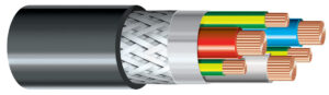 N2XH-J 4x 6 RE 0,6/ 1kV Fekete Halogénmentes