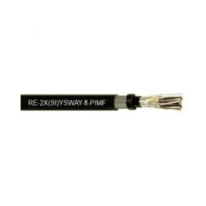 RE-2X(ST)YSWAY-FL 16x2x1,3 RM FEKETE MŰSZERKÁBEL, MEINHART S.C.