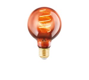 LED fényforrás E27 G80 4W 2000K 30lm vörös@ EGLO-11882 helyett
