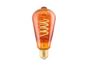 LED fényforrás E27 ST64 4W 2000K 30lm vörös@ EGLO-11885 helyett