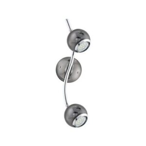 Fali spot 2×2,5W GU10 LED króm/nero@ BIMEDA