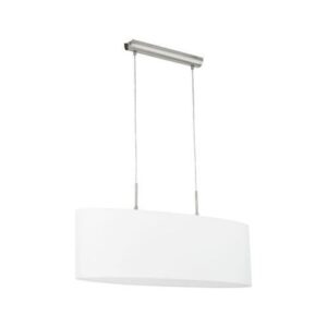 PASTERI textil függeszték E27 2×60W 75cm fehér S-8165