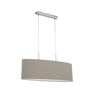 PASTERI textil függeszték E27 2x60W szürke b S-8166