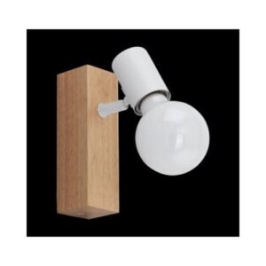 TOWNSHEND fali E27 10W tölgy/fehér 165×50