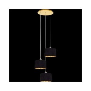 DOLORITA függeszték E27 3x60W fekete/arany