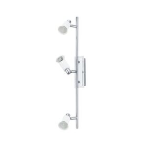 Fali/mennyezeti spot 3×3W GU10 LED króm/fehér@ ERIDAN