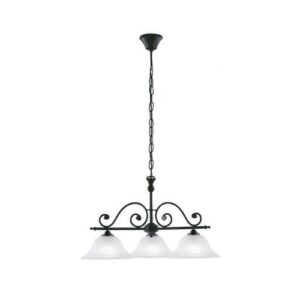 EGLO függeszték3×60W E27 fekete/alabástrom üveg@ MURCIA h:13964 gl1581
