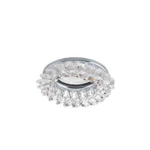LEDes beépíthető lámpa 1×3W LED króm/kristály@