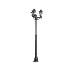 NAVEDO kültéri álló 3×60W E27 antik fekete/ezüst