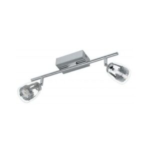 PECERO LED-es fali 2x6W króm/átlátszó@