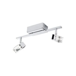 LED-es fali/mennyezeti 2x3,3W króm@