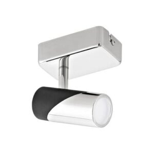LED-es fali 1x5W fekete/króm@