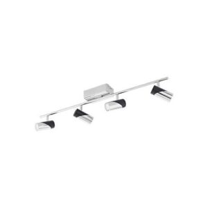 LED-es mennyezeti 4x5W fekete/króm@