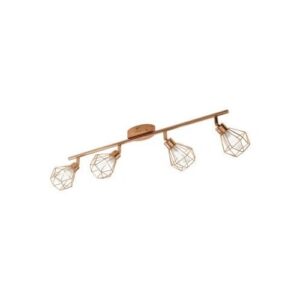 LED-es mennyezeti G9 4x2,5W vörösréz/fehér ZAPATA
