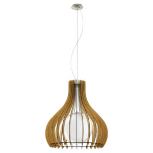 Függeszték E27 1x60W 60cm juhar TINDORI