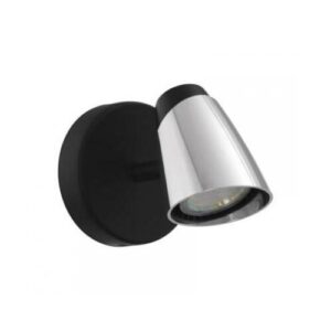 MONCALVIO LED fali GU10 1x5W fekete/króm@