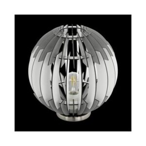 OLMERO asztali E27 60W szürke/fehér@