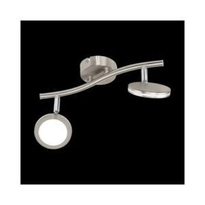 KARYSTOS LED fali/mennyezeti 2x4W matt nikel@ 3000K,760lm