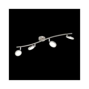 KARYSTOS LED mennyezeti 4x4W matt nikkel/fehér