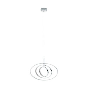 PAUSIA LED függeszték/3 króm/fehér
