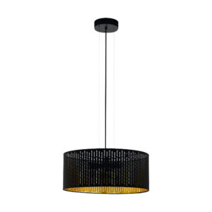 VARILLAS függeszték E27 3x40W fekete/arany