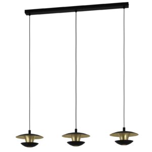NUVANO LED függ GU10 3x4,5W fek/ar